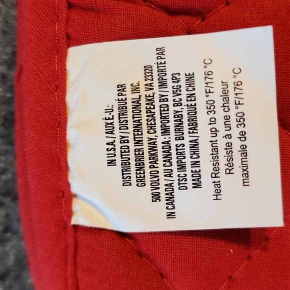 Set of 2 potholders "gnome for the holidays" 7x7 " nwt - Picture 3 of 5